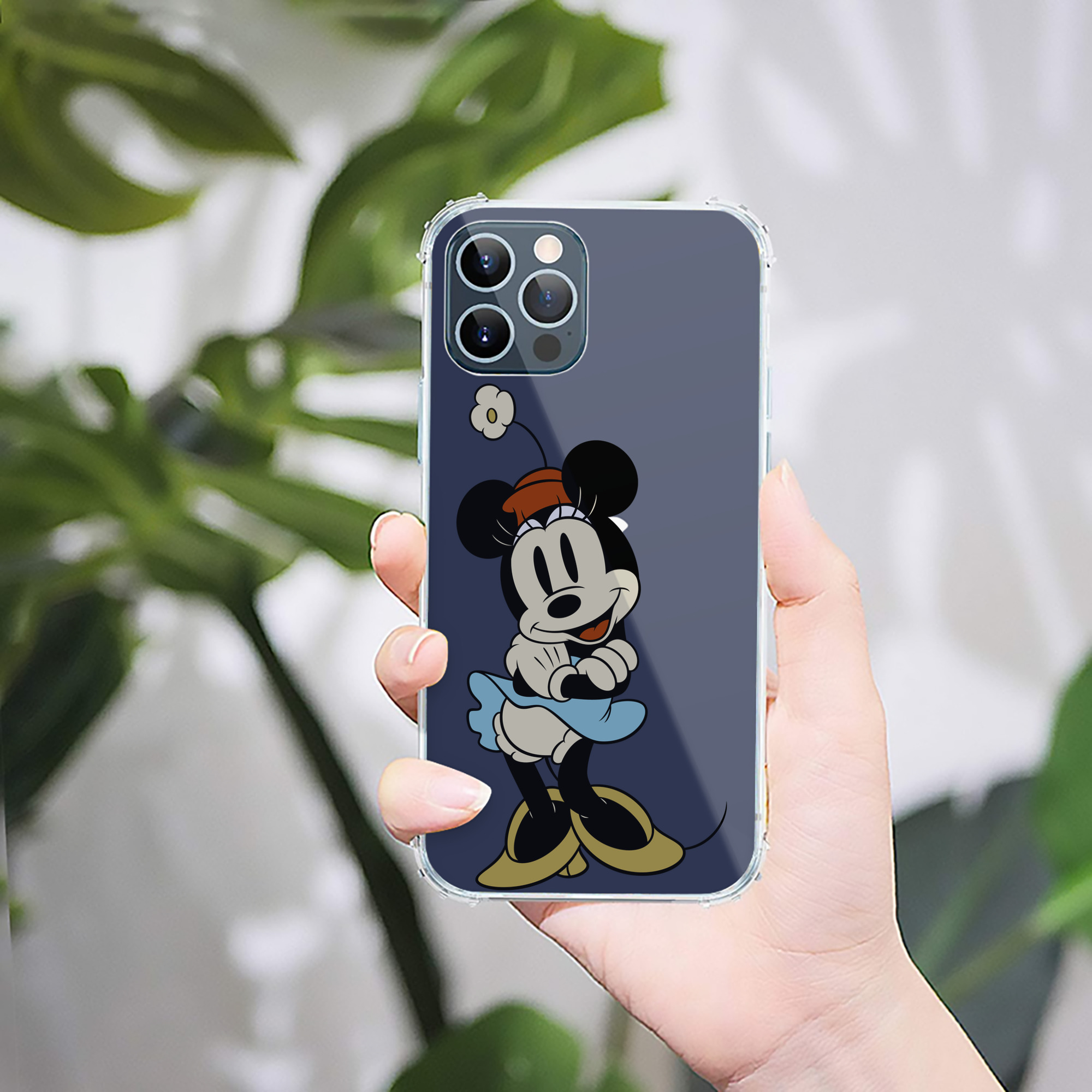 （画像用） ミッキーマウス Mickey Mouse 【iPhone 12シリーズ対応】透明スマホケース（クリアソフトケース）